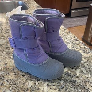 Cat & Jack Purple and Gray Kids Boots
